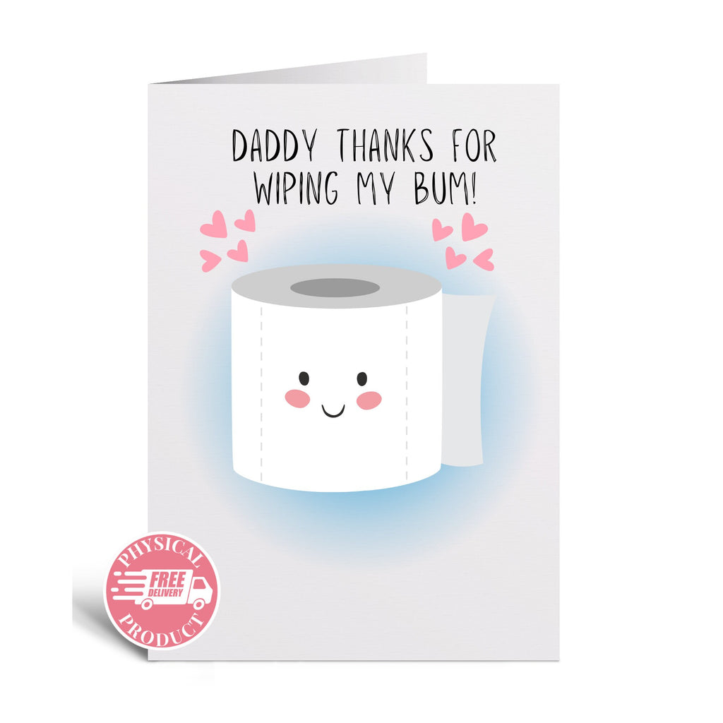 Father's Day Party Decorations Gifts And Cards - "Toilet Paper" -  Father's Day Greeting Card