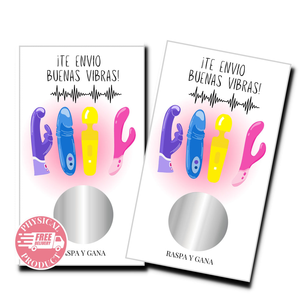 Bridal Shower Party Decorations Gifts And Games - "Buenas Vibras" -  50 Bridal Shower Scratch Off Cards In Spanish