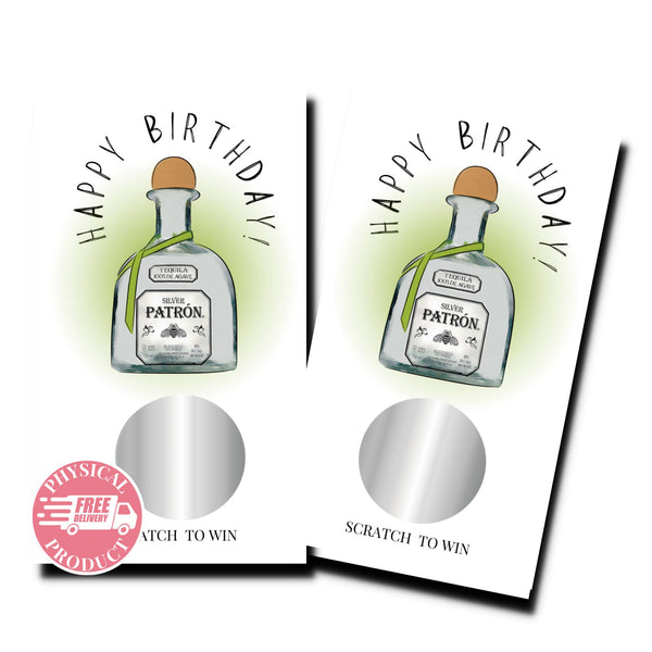 Birthday Party Decorations Gifts And Games - "Patron" - 50 Scratch Off Cards - Party Games For A Friend Boyfriend Husband