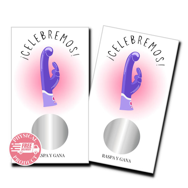 Bridal Shower Party Decorations Gifts And Games - "Celebremos" -  50 Bridal Shower Scratch Off Cards In Spanish