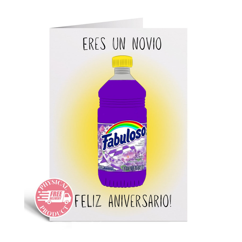 Anniversaty Decorations Gifts And Cards - "Fabuloso" - Funny Greeting Card In Spanish For Boyfriend