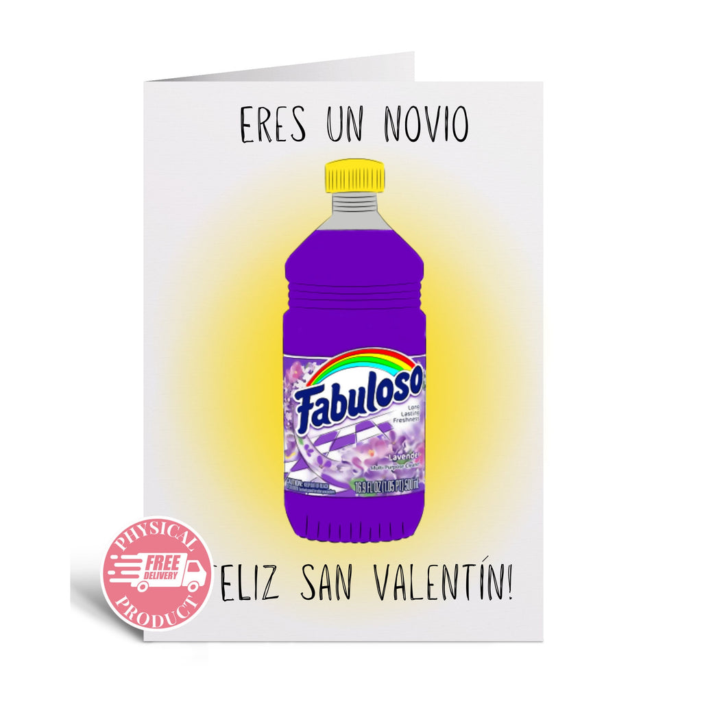 Valentine's Decorations Gifts And Cards - "Fabuloso" - Funny Greeting Card In Spanish For Boyfriend