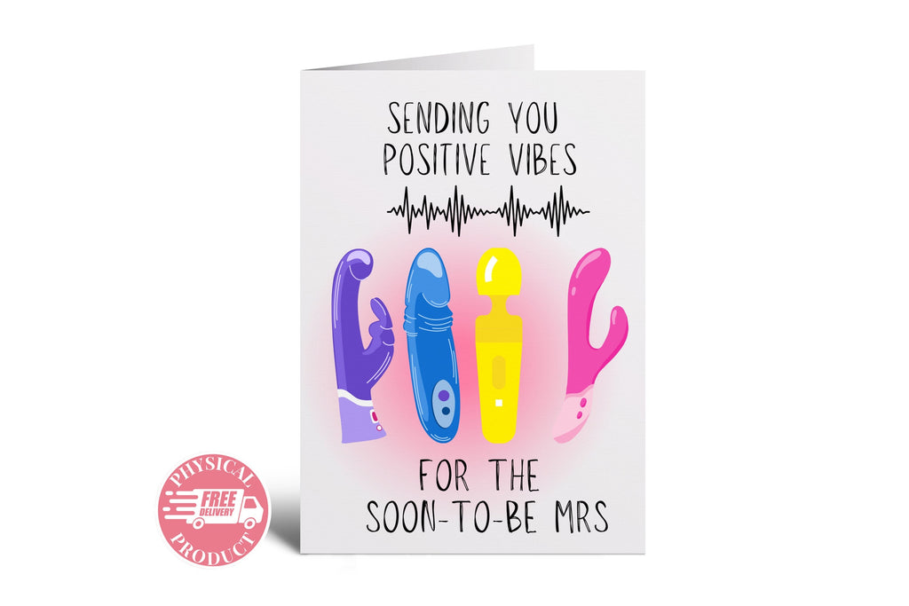 Bridal Shower Party Decorations Gifts And Cards - "Positive Vibes" -  Bridal Shower Greeting Card