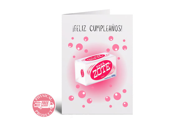 Birthday Party Decorations Gifts And Cards - "Papazote" - Funny Greeting Card In Spanish For A Friend Boyfriend Husband