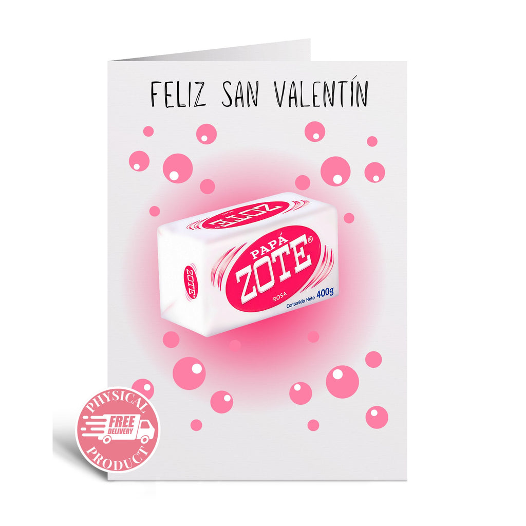 Valentine's Decorations Gifts And Cards - "Papazote" - Funny Greeting Card In Spanish For Friend Husband Boyfriend