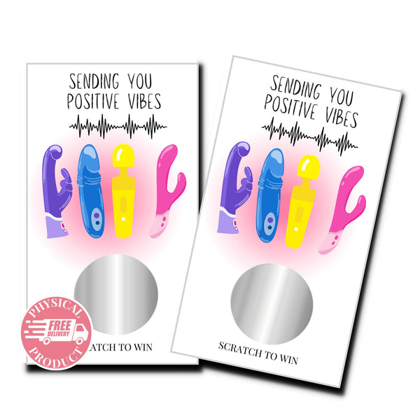 Bridal Shower Party Decorations Gifts And Games - "Positive Vibes" -  50 Bridal Shower Scratch Off Cards