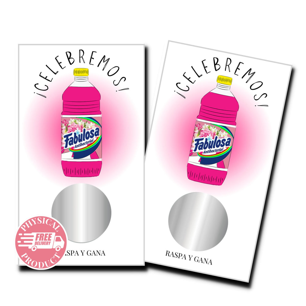 Birthday Decorations Gifts And Games - "Fabulosa" - Scratch Off Cards In Spanish - Party Decorations & Games