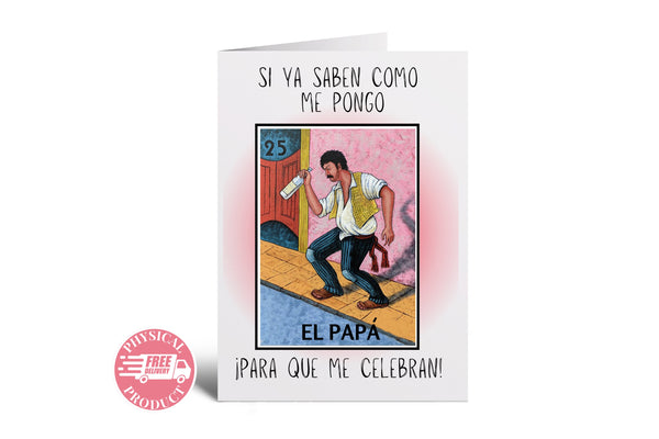 Father's Day Party Decorations Gifts And Cards - "Papa" -  Father's Day Greeting Card In Spanish