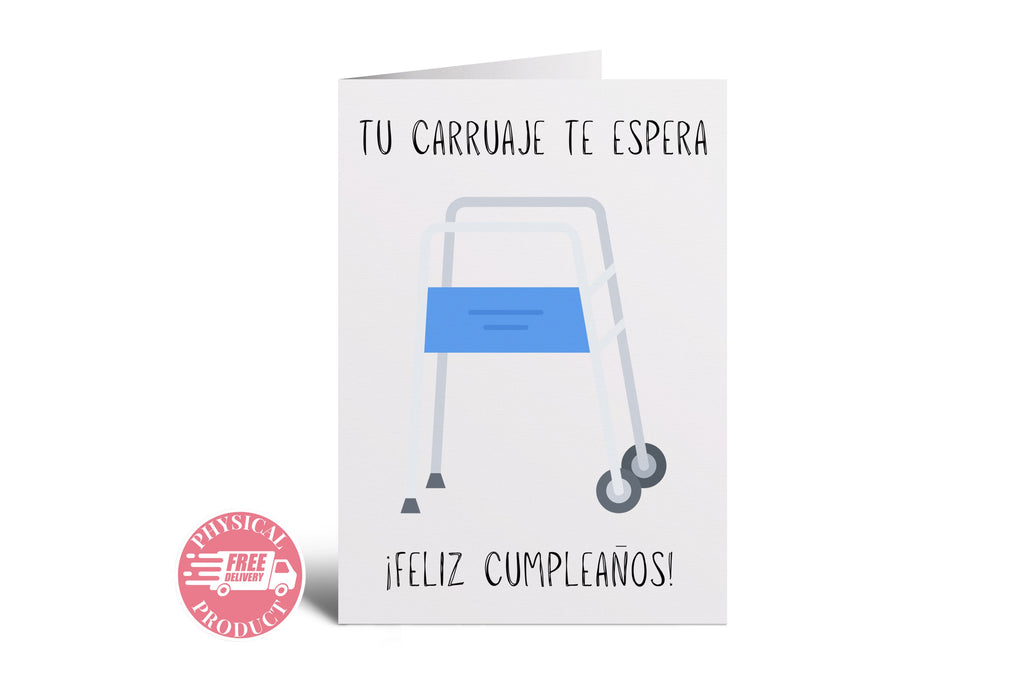 Birthday Party Decorations Gifts And Cards - "Andador" - Funny Greeting Card In Spanish For A Friend Boyfriend Husband