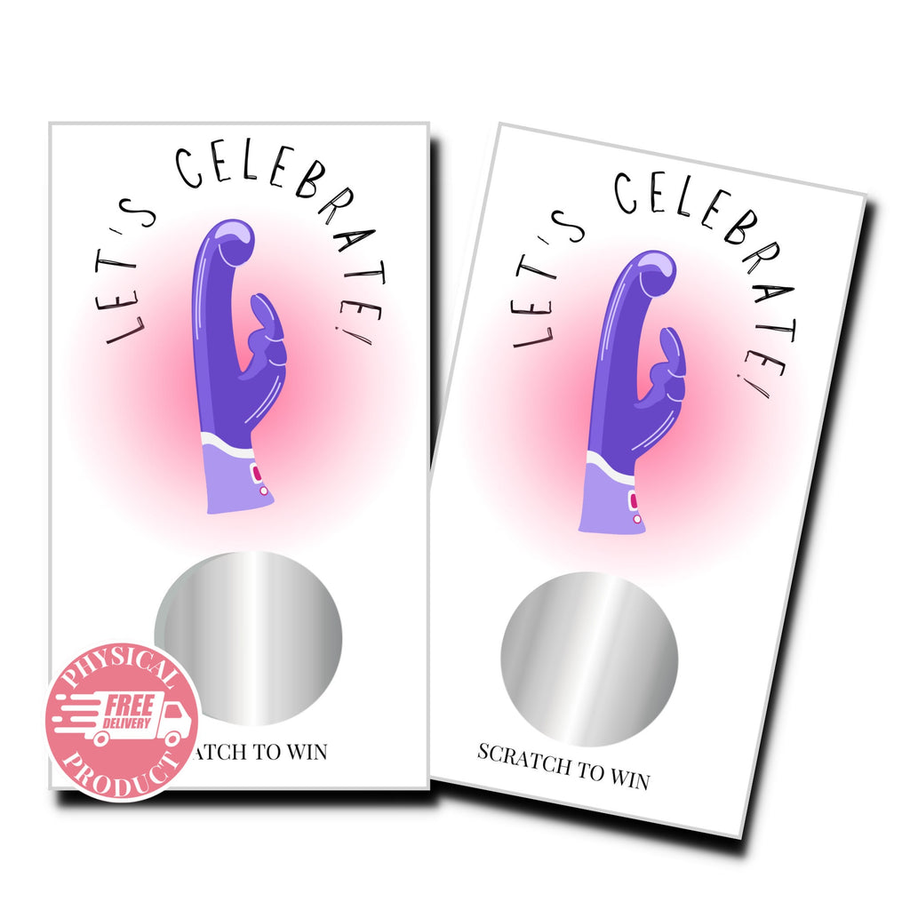 Birthday Decorations Gifts And Games - "Let's Celebrate " - Scratch Off Cards - Party Decorations Supplies & Games