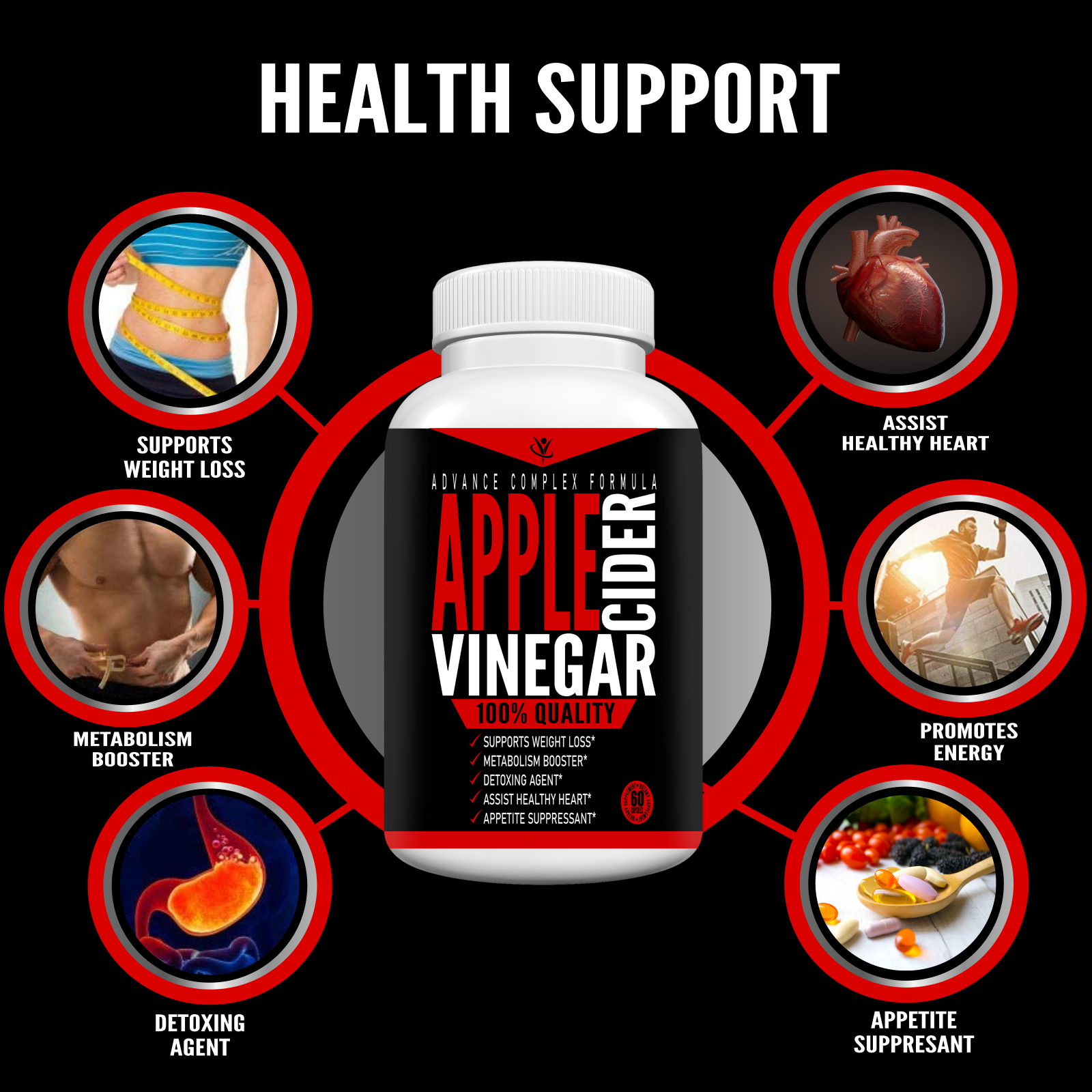 Apple Cider Vinegar Capsules – Total Boosters