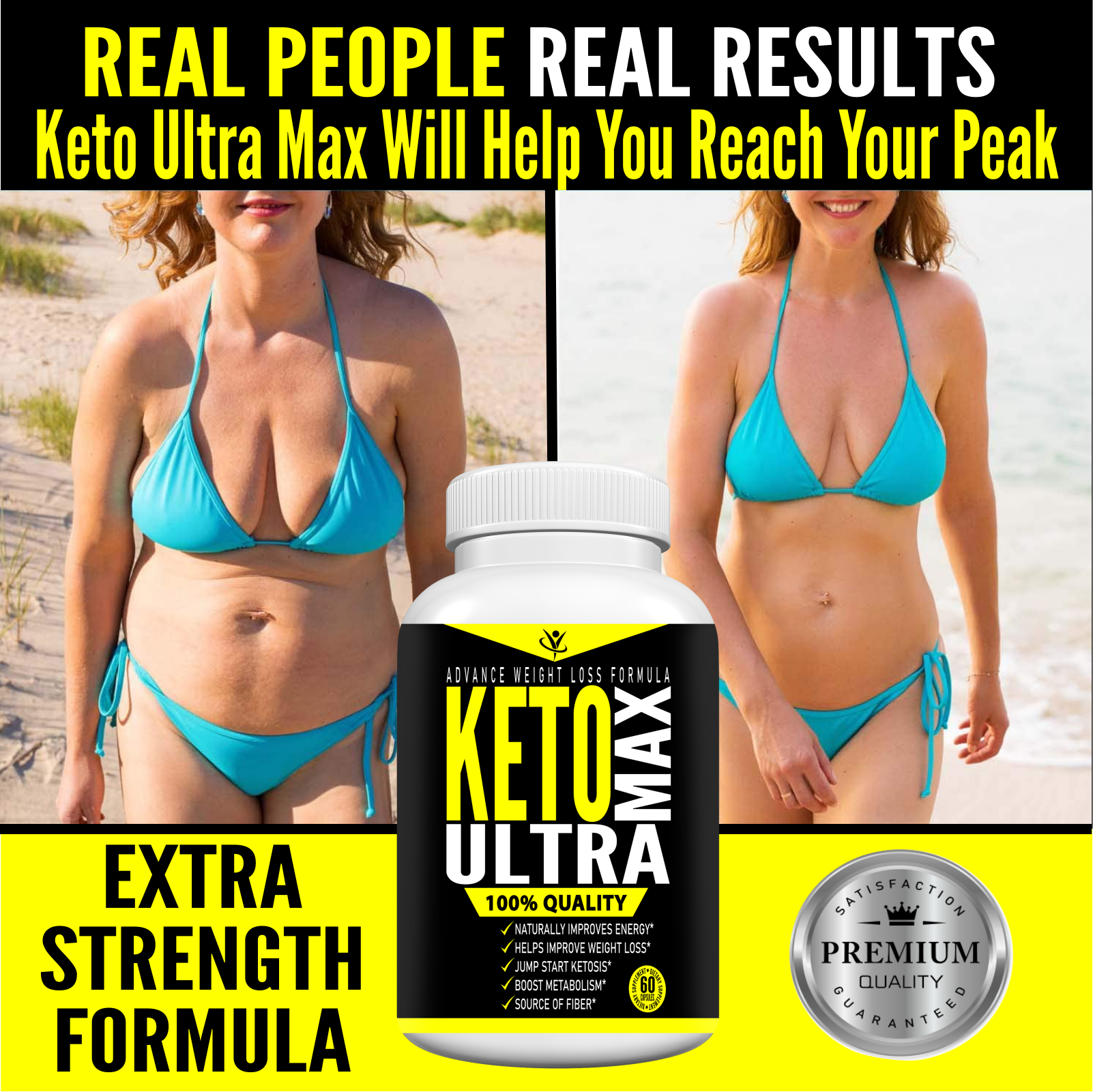 Capsules Keto Strong Max - Brûleur De Graisses & Concentration - 2 Flacons - Fabriqué En France