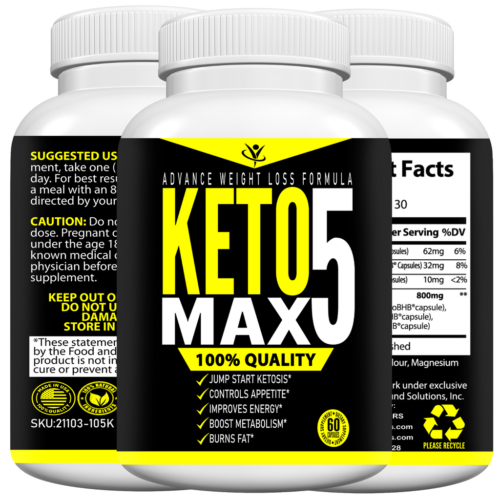 Keto 5 Capsules - Total Boosters Top Best Selling Supplement Brand