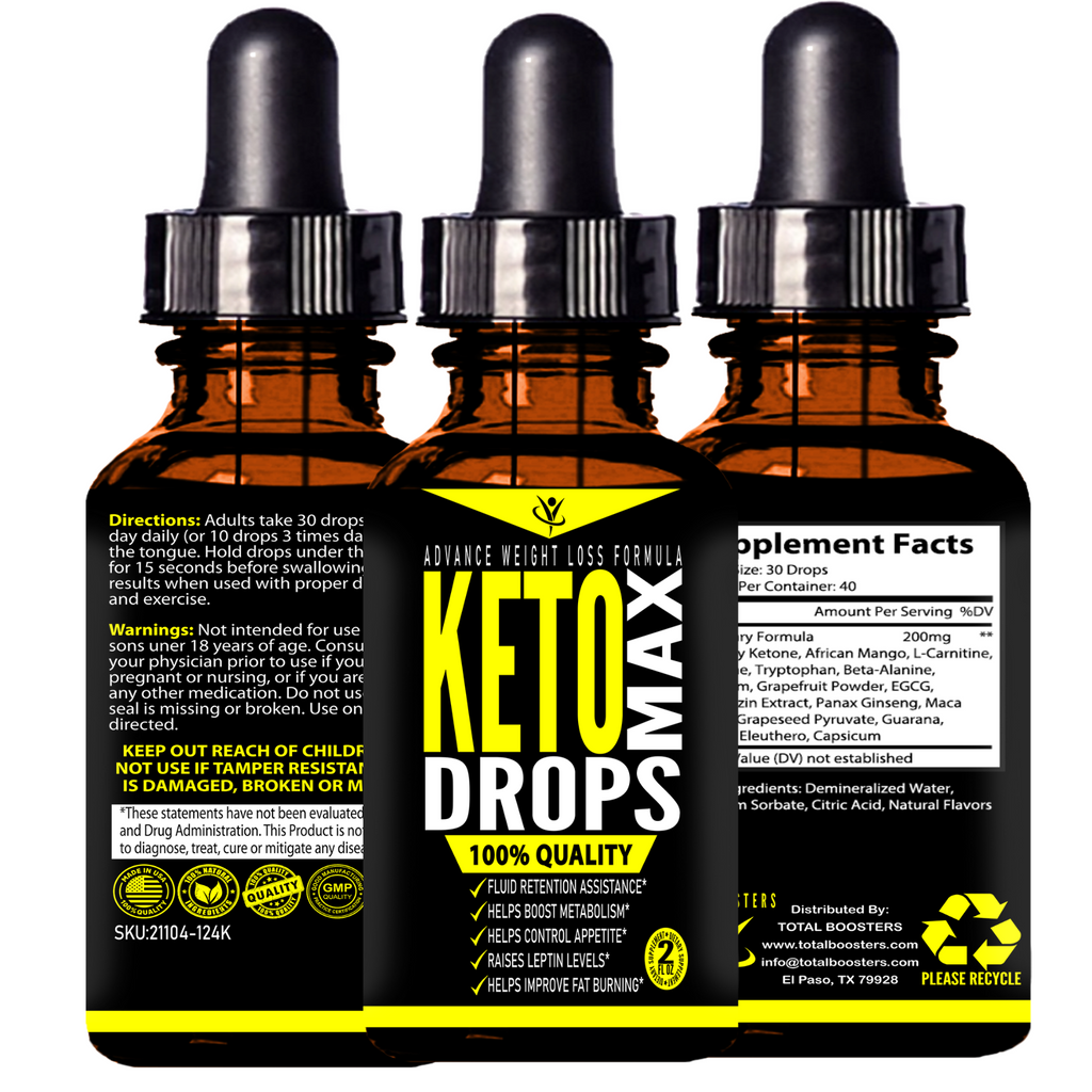 Best Keto Drops With Proven Results - Total Boosters Top Best Selling Supplement Brand