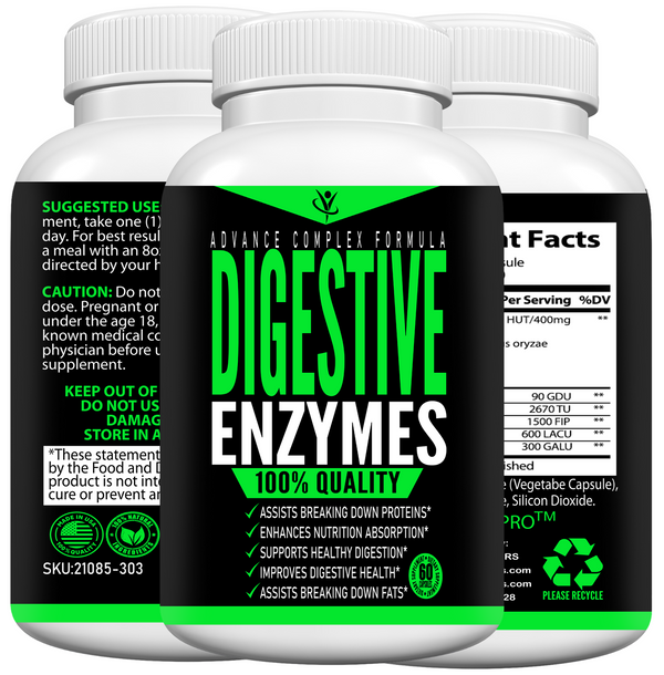 Digestive Enzymes Capsules - Best Selling Pills In The Market With Proven Results - Total Boosters Top Supplement Brand