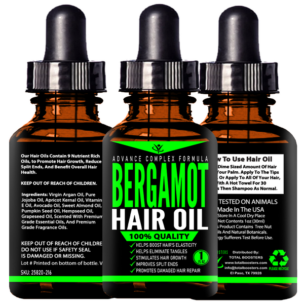 Aceite De Bergamota Para Crecimiento De Cabello - #1 Mejores Productos Mas Vendidos Para Cabello Barba Y Vigote