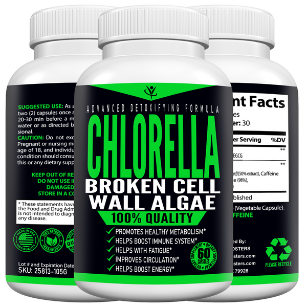 Chlorella Broken Cell Wall Algae Capsules